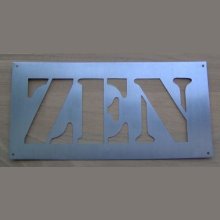 Stencil per lettere in metallo ZEN