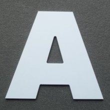 Lettera di plastica PVC ARIAL BLACK