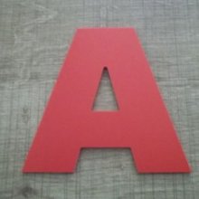 Lettera in plastica PVC colore NERO ARIALE