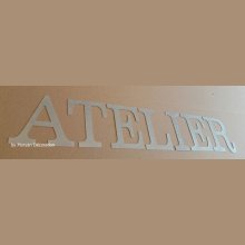 Lettere decorative in zinco ATELIER 25 cm