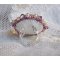 Anello cinese con pietra viola, ricamato con cristalli Swarovski e perle di semi