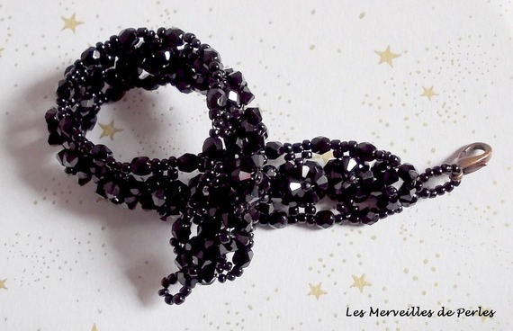 Bracciale Notte Stellata con sfaccettature e cristalli Swarovski