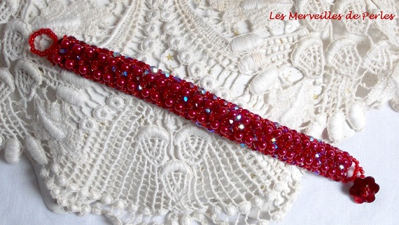 Bracciale di perle Myrella con sfaccettature e perle