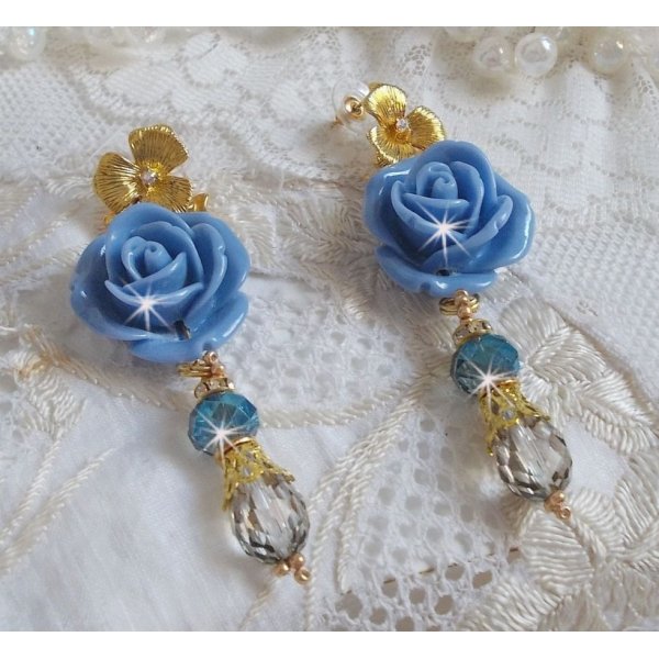 Bell'issim Barba Rosa Blu creato con cristalli Swarovski e cristallo di Boemia