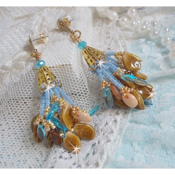 BO Cheyenne con paillettes in madreperla e pugnali in vetro boh&eacute;mien