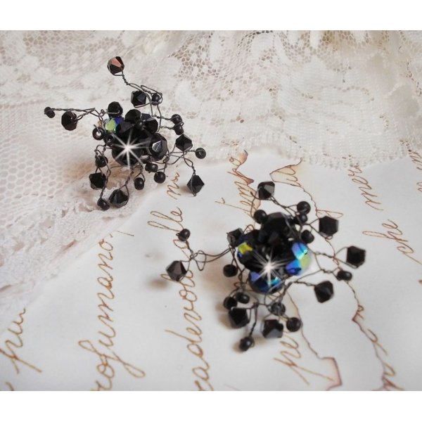 BO Douce Nuit con trottole in cristallo Swarovski e sfaccettature in vetro