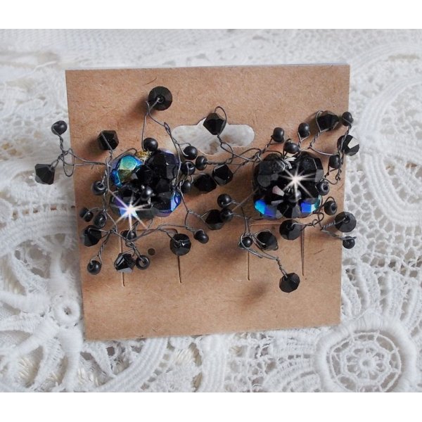 BO Douce Nuit con trottole in cristallo Swarovski e sfaccettature in vetro