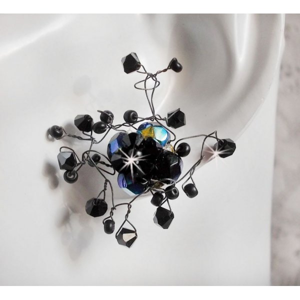 BO Douce Nuit con trottole in cristallo Swarovski e sfaccettature in vetro