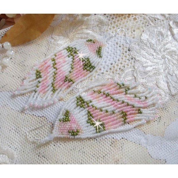 BO Matin Lumineux con perline giapponesi e cristalli Swarovski