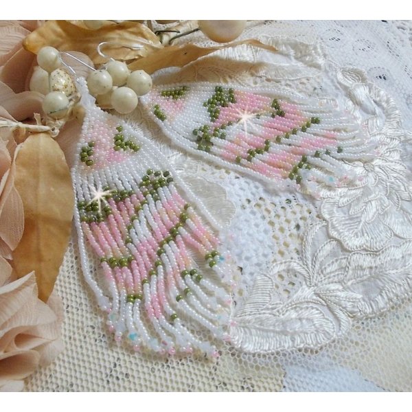 BO Matin Lumineux con perline giapponesi e cristalli Swarovski