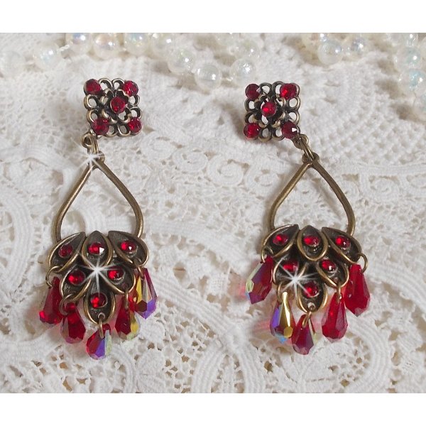 BO Irresistible Ruby Collection montato su portacandele con cristalli Swarovski