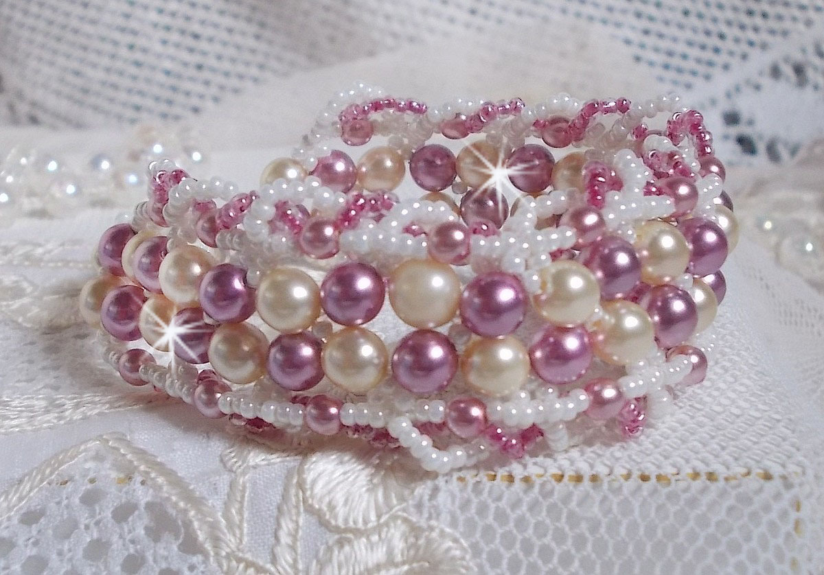 Bracciale relax con perle di cristallo Swarovski