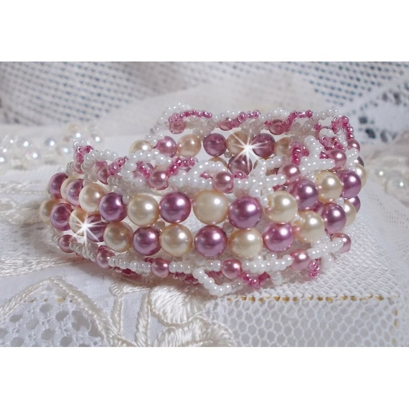 Bracciale relax con perle di cristallo Swarovski