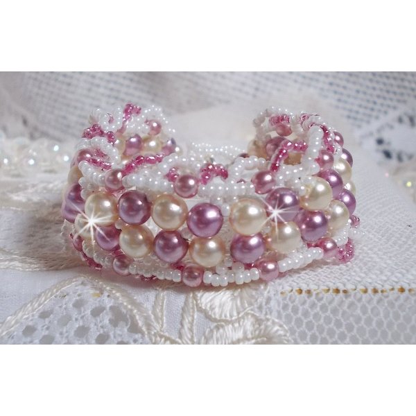 Bracciale relax con perle di cristallo Swarovski