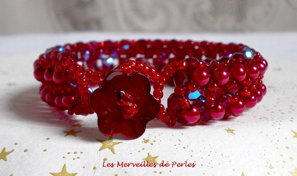 Bracciale di perle Myrella con sfaccettature e perle