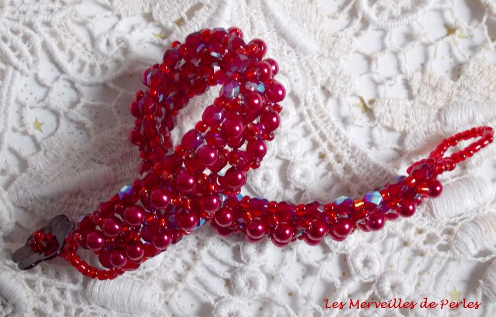 Bracciale di perle Myrella con sfaccettature e perle