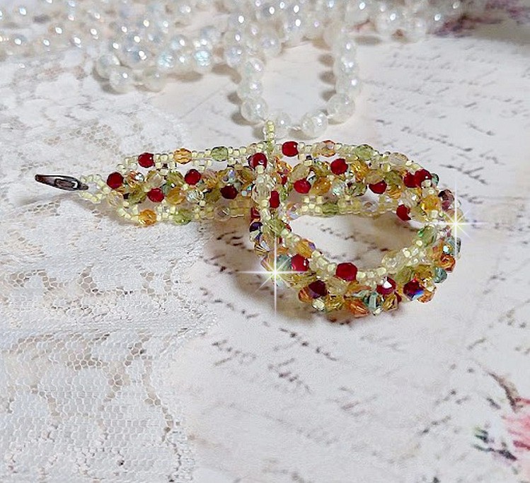 Bracciale provenzale con punte e sfaccettature in cristallo Swarovski