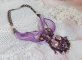 Collana Parisienne ricamata con cristalli Swarovski, perle avorio e semi di perle