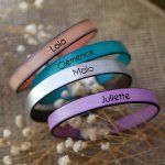 Bracciale in pelle da donna con incisione personalizzata