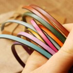 Bracciale da polso in 4 pelli a scelta