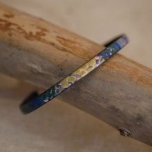 Bracciale da donna in pelle pregiata con stampa impressionista