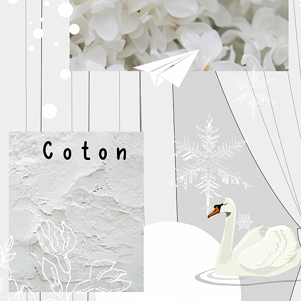 Boucles d'oreilles pendantes - Frisis Coton