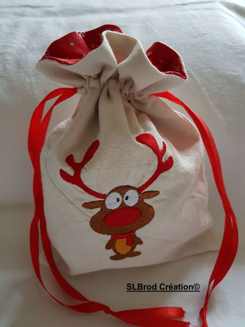 Borsa di Natale con renna piccola