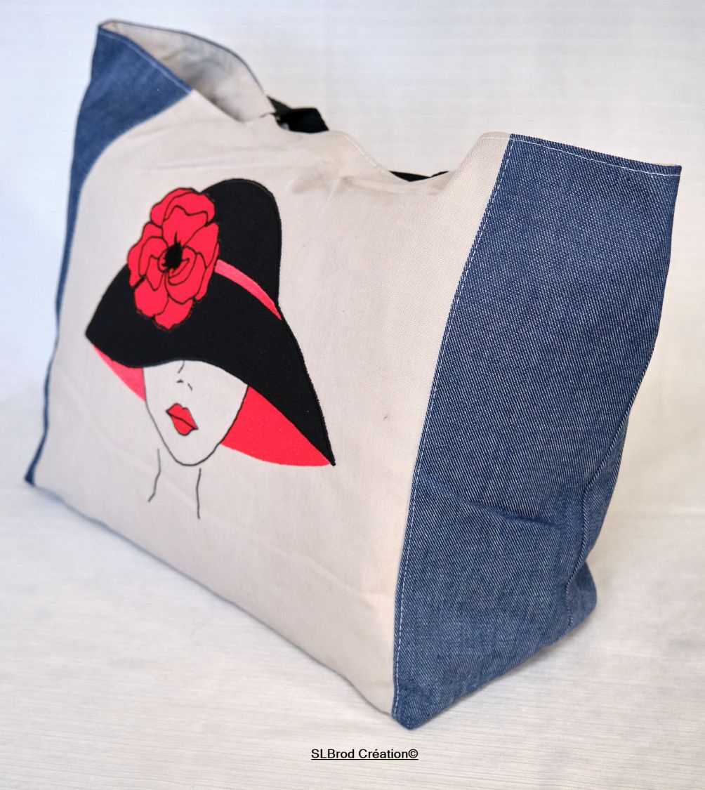 Borsa della spesa Donna con cappello