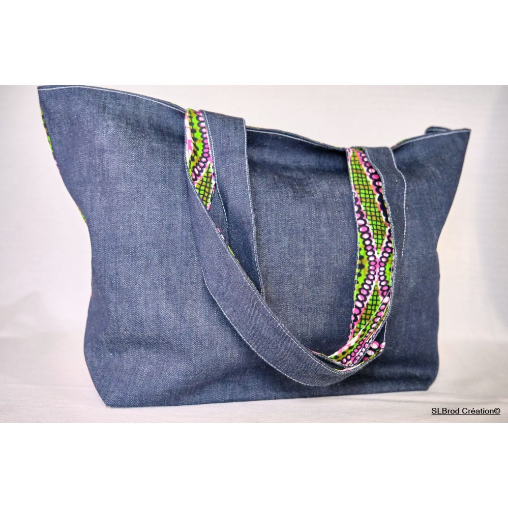 Borsa tote con motivo africano