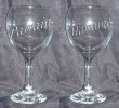 Verre à vin format 2 Parrain ou Marraine et inscription pied